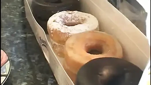 Luxurious Big Tittie MILF Offers Some Cream to His Coffee