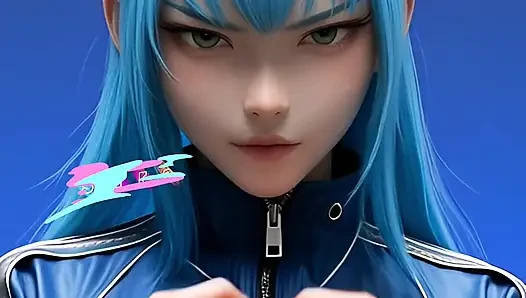 Dia mengambil foto model.