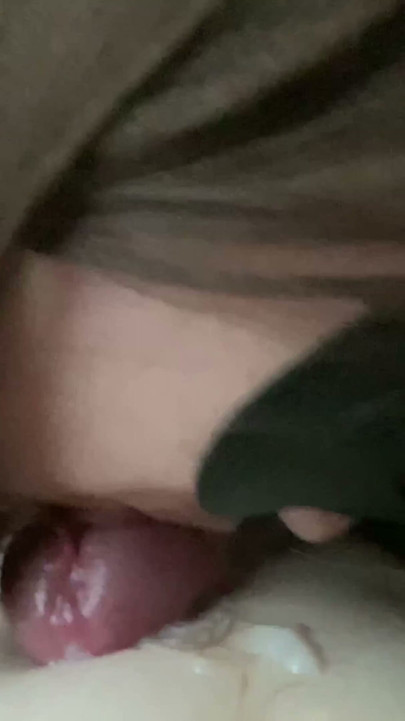 She makes him cum PUSHING DOWN his BIG DICK with her MOUTH - Lot of PRECUM | Clip 3