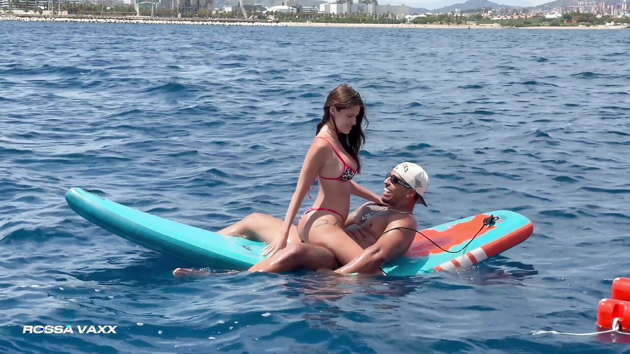 Rossa Vaxx Caught Fucking in the Sea and We Record Her