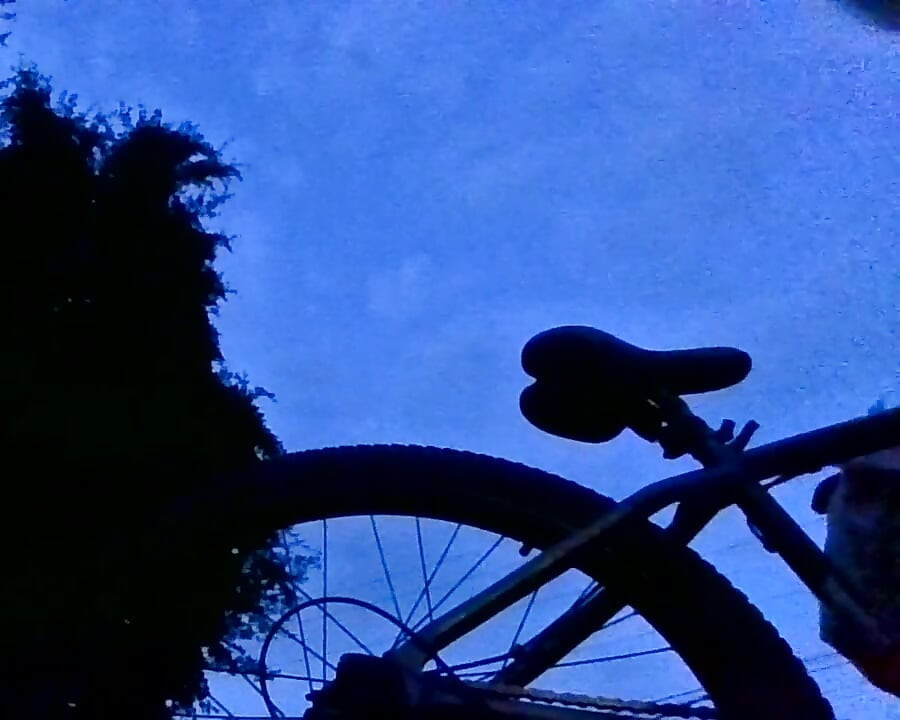 Slet neukt zichzelf aan de kant van de weg zodat auto's het kunnen zien