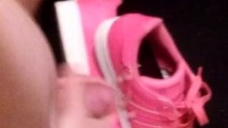 Me cuming on my pink Adidas superstars