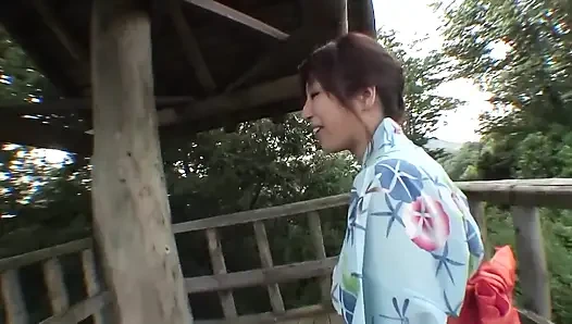 Asian Gheisha suck my big cock