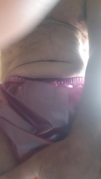 wet in rubber panties