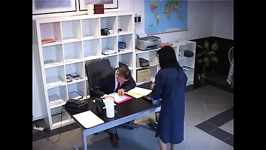 Big boobs cleaning lady loves fucking in office