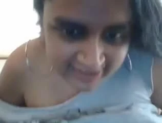 Indian aunty plays with her body