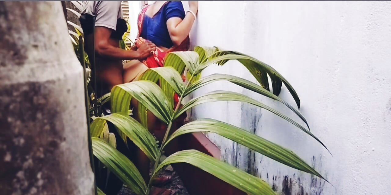 Busty Blonde MILF Bhabi Offers Her Perfect Curves To Her Handsome Devar in outside