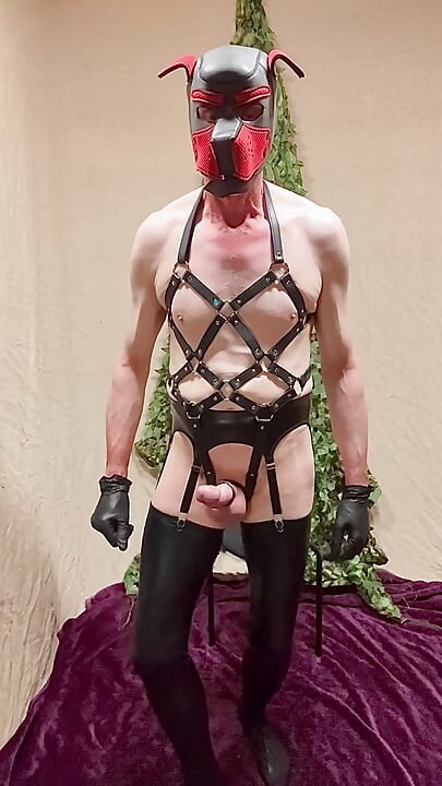 Mature Man Has Big Erection And Tight Balls