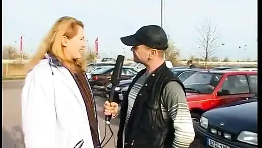 Ginger teen with big boobs and hairy pussy gets naked at casting