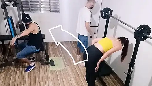 Wife Cheating on Her Husband at the Gym Behind His Back!