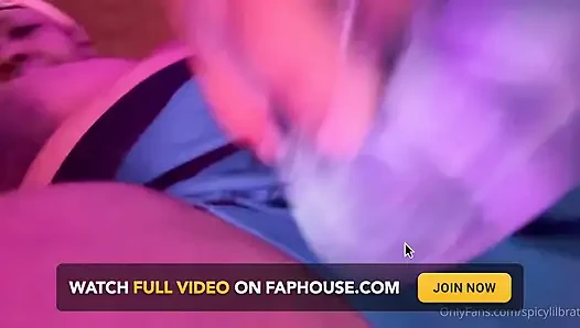 Busty Ebony Satisfying Her Urges