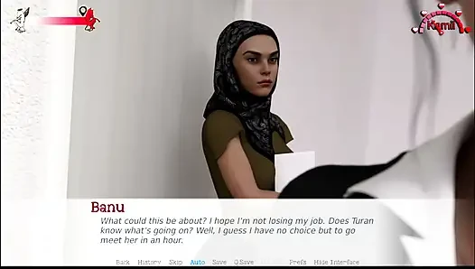 Orta doğuda hayat #8 - Banu 2 erkeği hayal etti ve gördüğü tüm seks scens'i düşünerek amıyla oynadı.