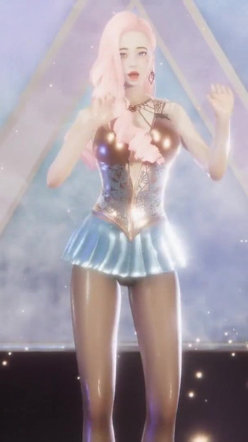 MMD Hyolyn - Attendez Séraphine Sexy, Kpop, danse de la Ligue des légendes, hentai non censuré 4K 60FPS | Clip 1