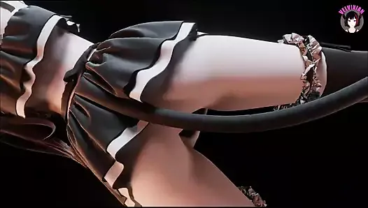リンユアン - メイド服を着たセクシーなダンス(3D HENTAI)
