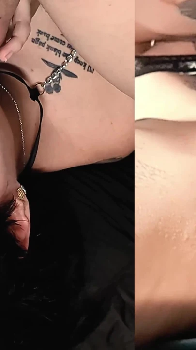 Stunning moment from "Amateur Couple giving eachother a mouthfull of pleasure in 69 position"