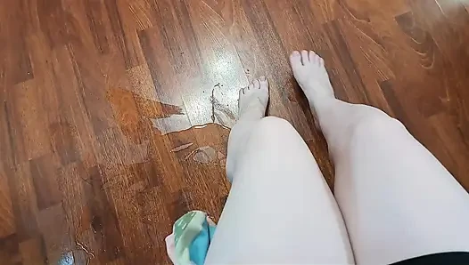 Riding on a Chair on a Soap-soaked Floor