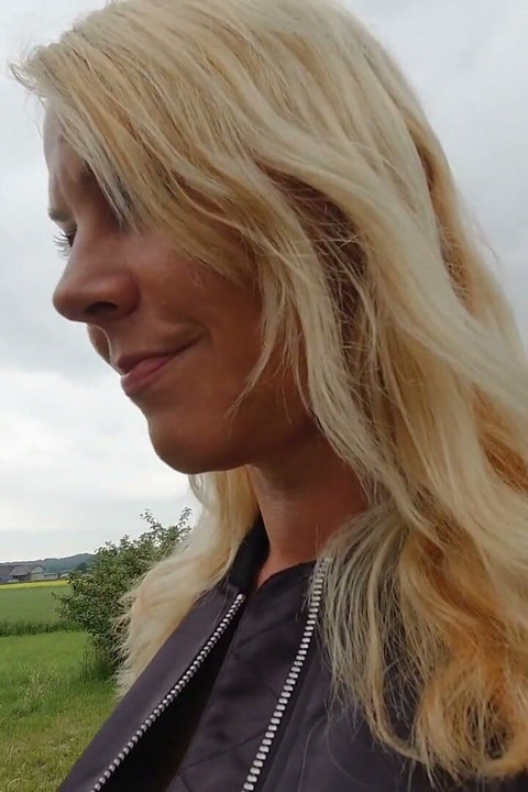 Blonde Whore Lets a Stranger Fuck Her on the Autobahn Parking Lot