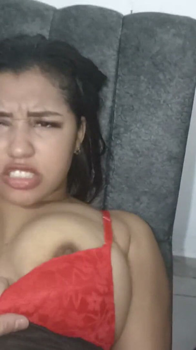 18 year old brunette big saggy tits from New York United States fucking her stepbrother's big dick | Clip 1