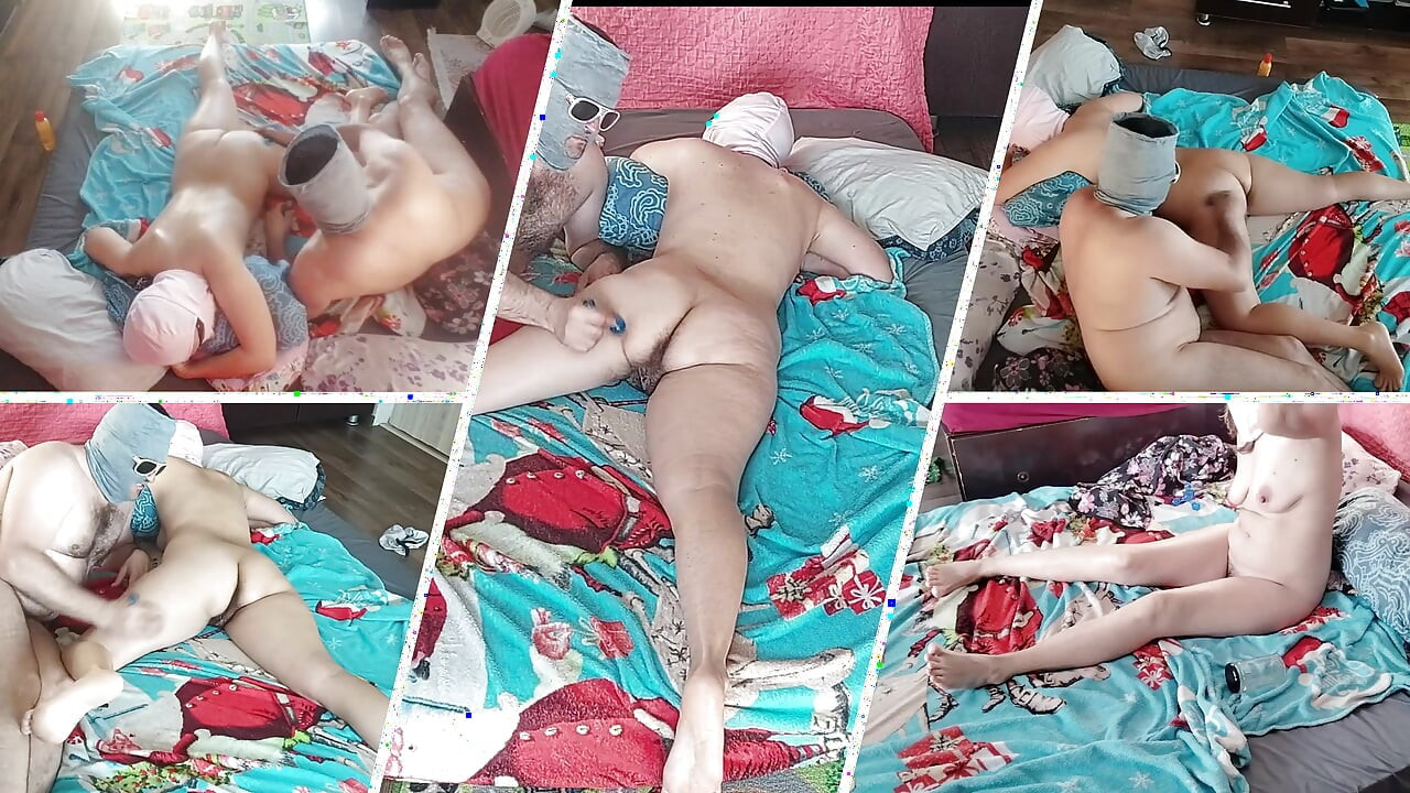 Hot foreplay with a couple, oil massage on the body.