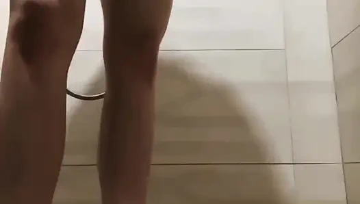 Squirting and Ride the Dick in the Public Bathroom