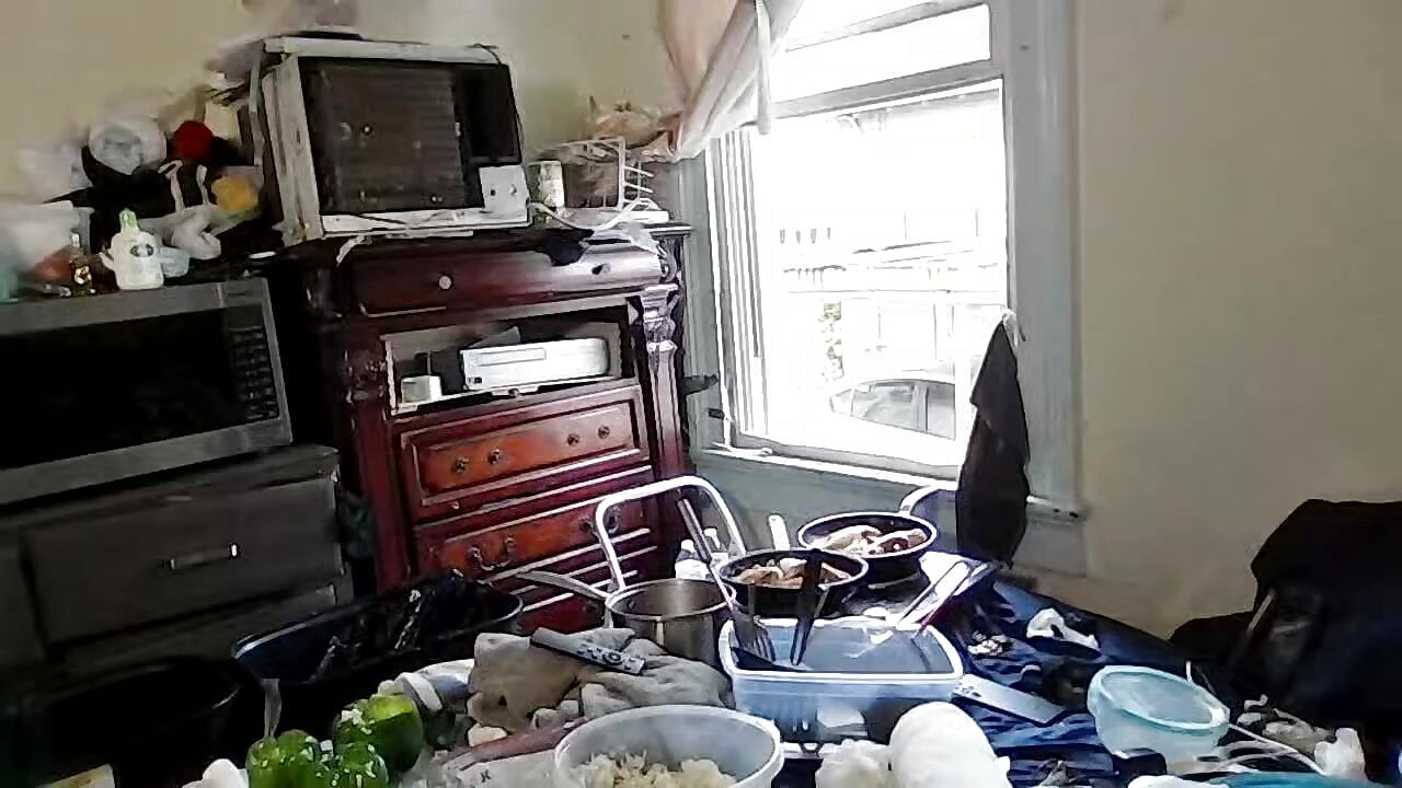 A different view of the chicken I fried in my room with the Portable Electric Stove Tops