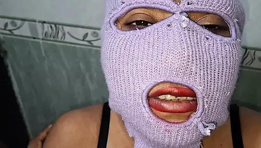 Stepmom fucked by her stepson in the bathroom and sucked on his cock blowjob