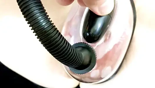 Vaginale Vaginale unter dem Einfluss einer Vakuumpumpe