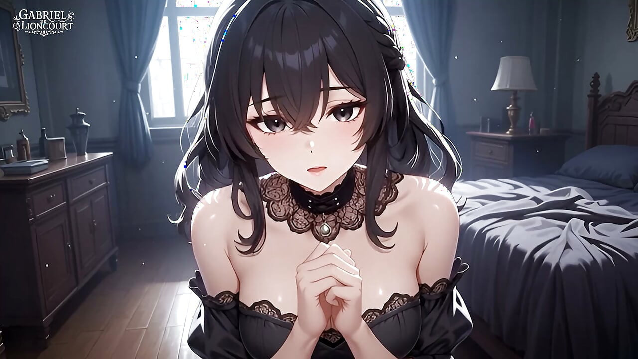 Goth Girl Fan Fucks Rockstar Backstage  - Hentai