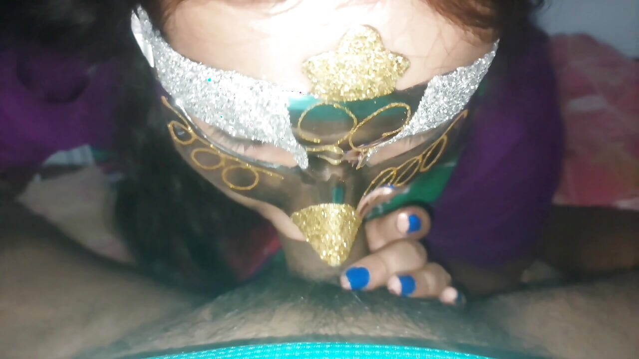 Wife blowjob with face mouth creampic