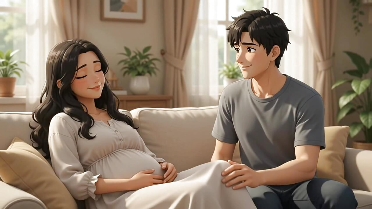 Stepson seduce her pregnent stepmom and creampie in her big ass