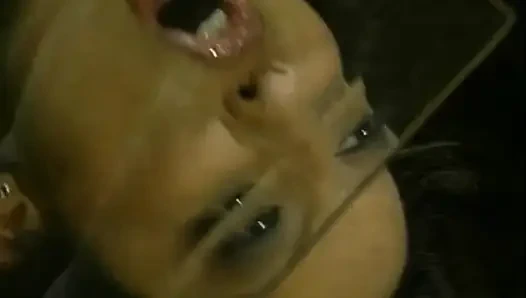 Ameican bir sürtük için klasik çift penetrasyon