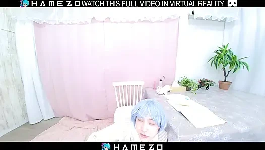 Japanese chubby girl Mika Amimura who likes steamy sex,in VR.