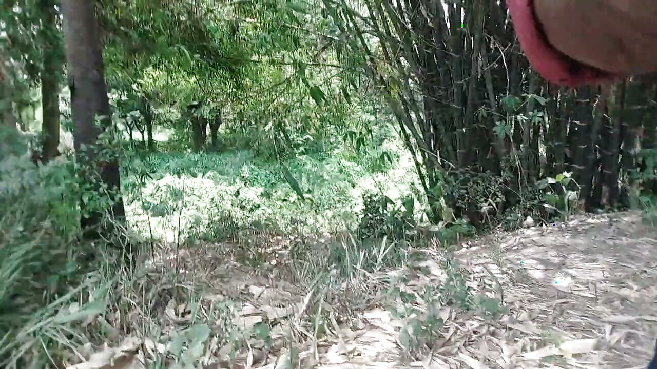 While Roaming in the Field, He Started Hitting the Hilt