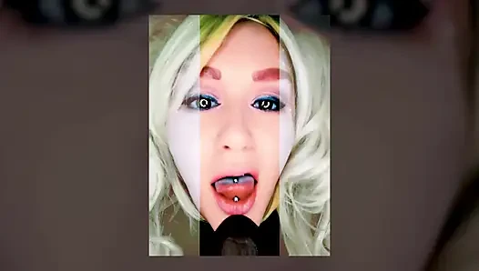 Hott Blonde Next Door Wants to Try Sucking on Your Big Black Juicy Cock