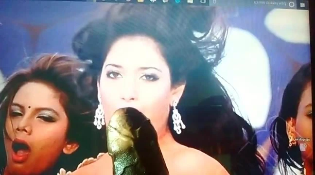 cum tribute on tamanna's fucking mouth