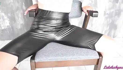 Deep blowjob and hard fuck through hole in pants