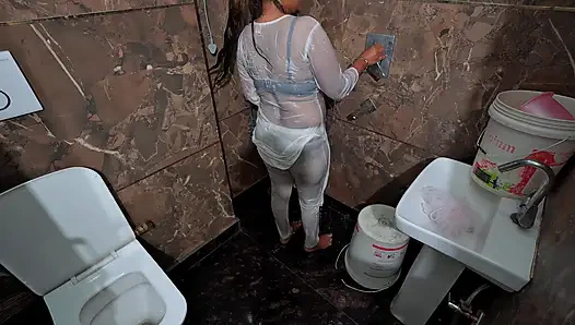 jija sali bath fick- desi indische schwägerin von jija ji verführt und gefickt, wenn sie duscht.