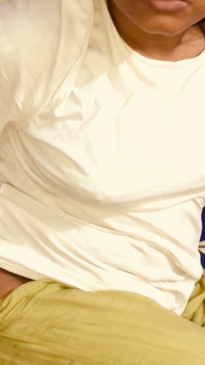 Desi stepmom was lying down pretending to sleep to eat her cock | Clip 1