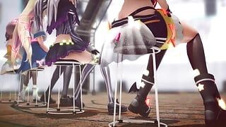 Mmd r-18 - chicas anime sexy bailando - clip 299