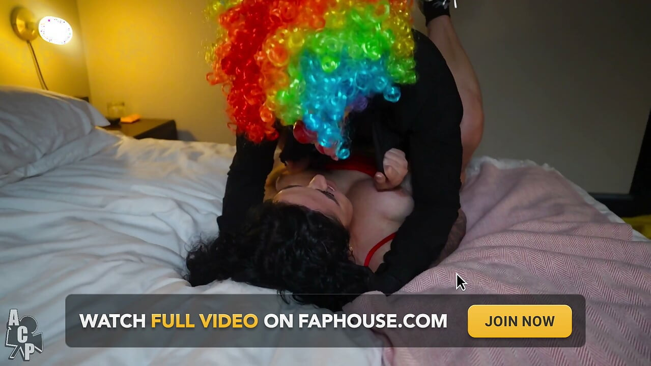 Married Slut Gets Fucked in Public by Gibby the Clown