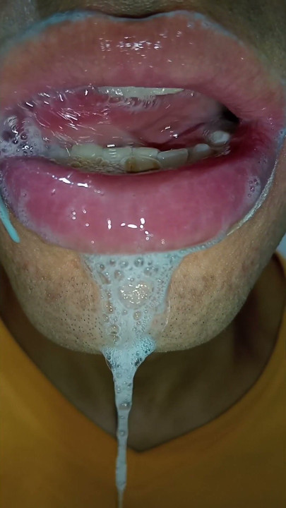 I want your milk in my mouth, tongue, long tongue fetish, sloopy, long tongue blowjob | Clip 1