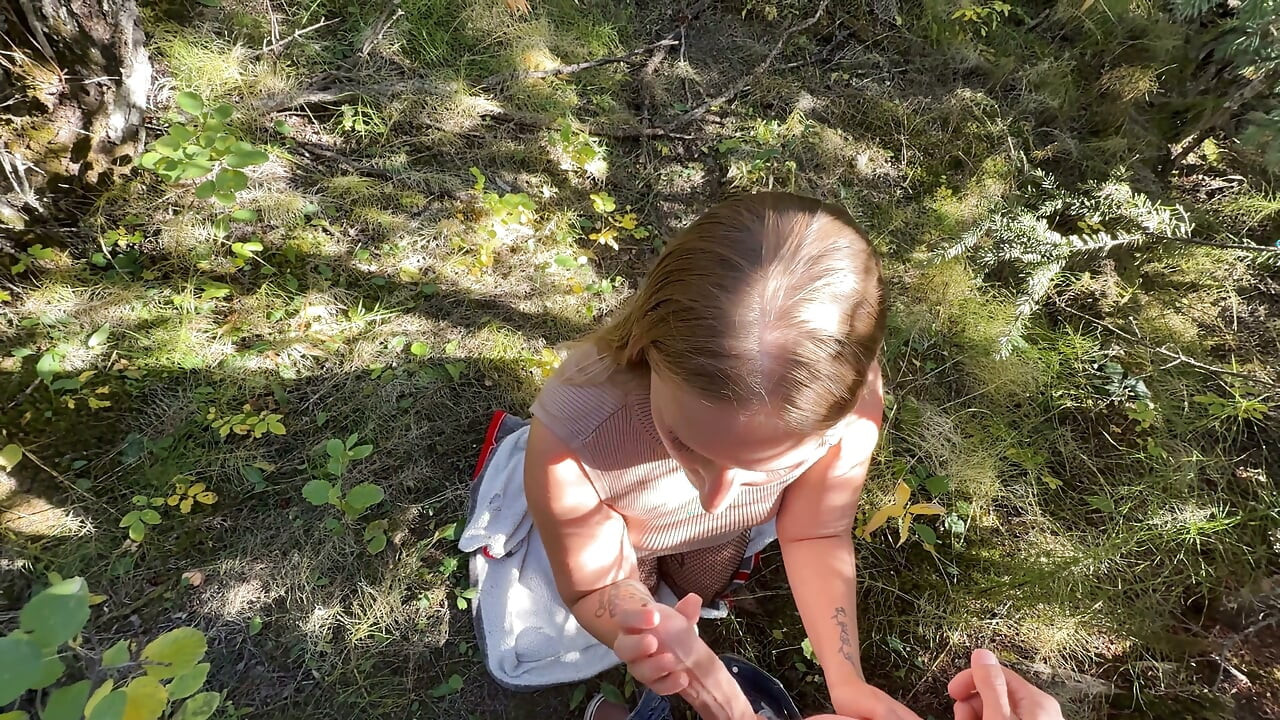 Hiking Horny Step-sis Ends with Massive Creampie