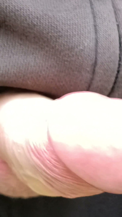 Big Uncut Cock Cruising, Close up Wanking in the Woods Wearing Work Clothes - Rockard Daddy