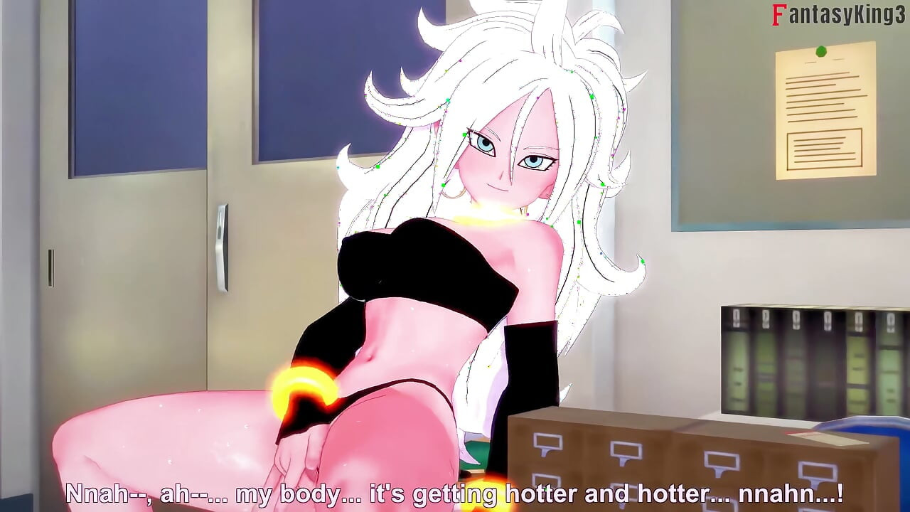 android 21 masturbasi di perpustakaan jadi aku membantunya - Dragon Ball Zex Series