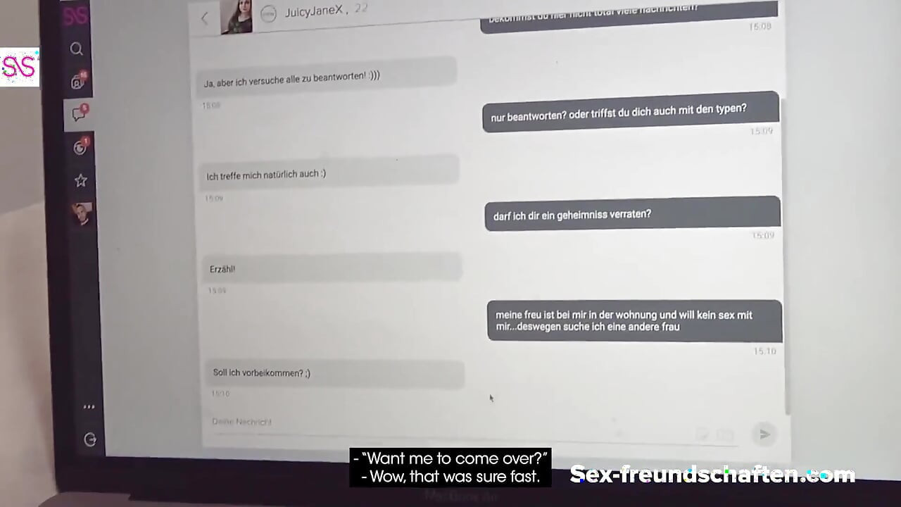 CHEATING: My wife reads in living room, I fuck teen in bedroom (German)! Sex-Freundschaften