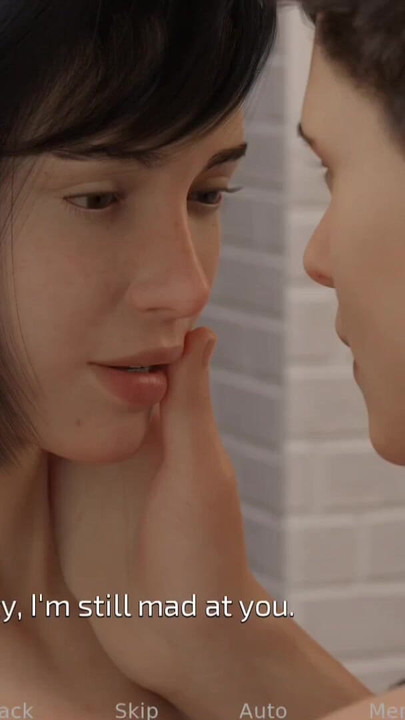 Emotional moment from "Sweet conversation with step sister"
