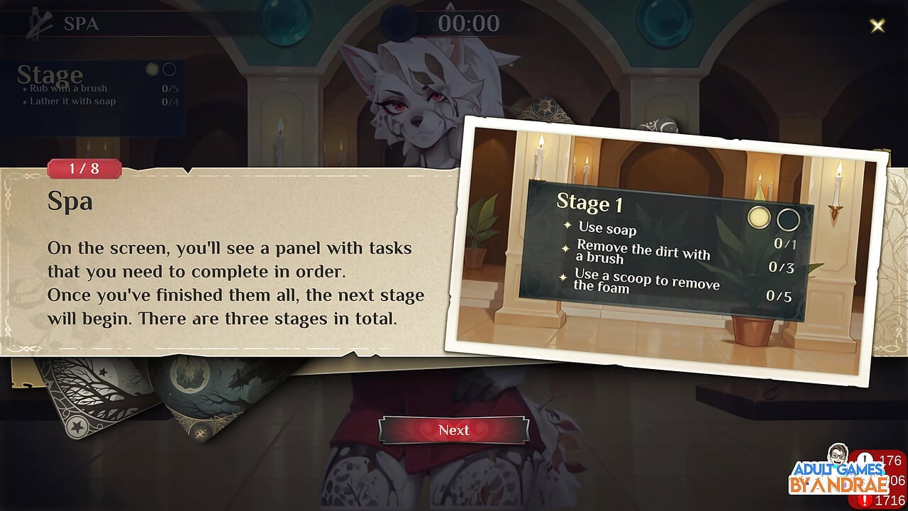 Hotel Tales Gameplay Part 3 - Helping Nikki Sort the Suitcases and Bathe Griselda the Huntress
