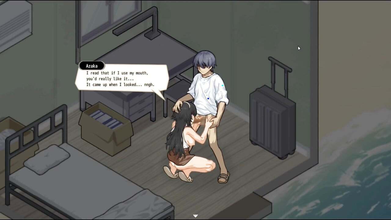 Jogo Hentai - Umi no le NTR Story - Cenas de Paizuri e Boquete da Namorada - Galeria Hentai