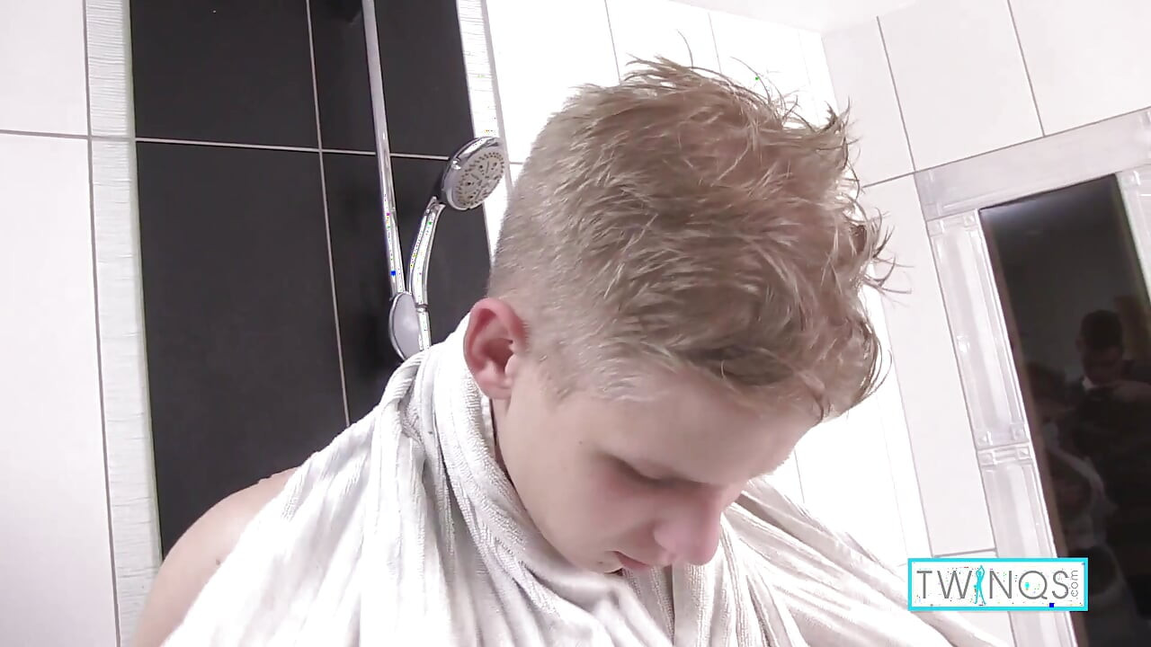 Insatiable boy lover Matthew masturbates in the shower!