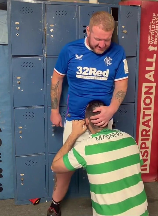 Heated Rivalry Between Football Players